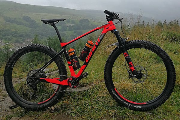 Side view of the bike